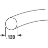 Prime-Line Screen Retainer Spline, 0.120 in., Foam, Black, 500 ft. 1 Roll P 8121